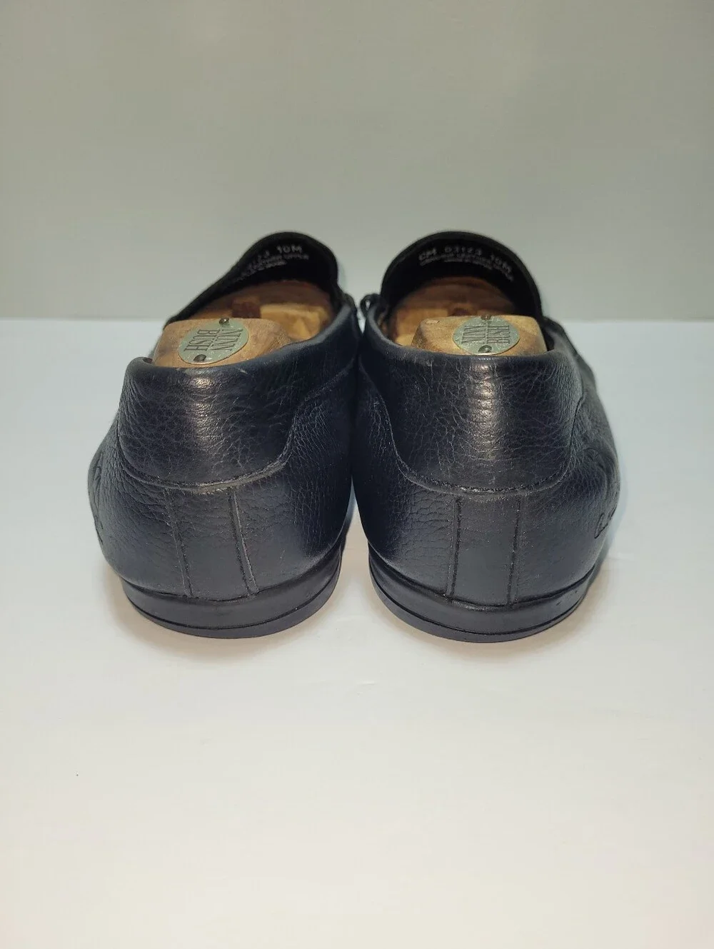 Arnold Palmer Augusta Collection Black Leather Slip-On Loafers